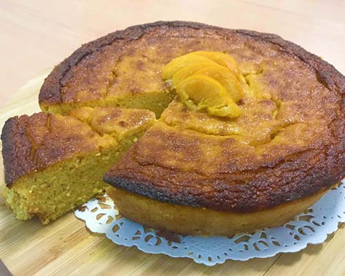 Gâteau aux amandes, clémentines et Sojami Cuisine