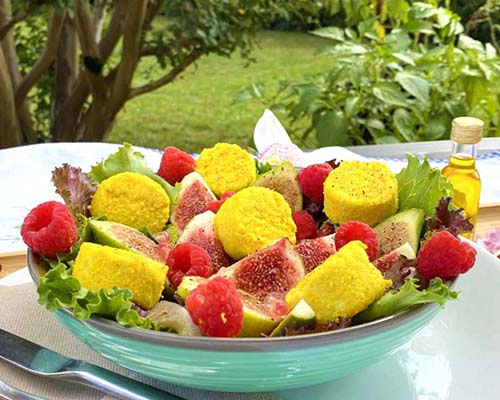 Salade de figues et From’Jamy à dorer