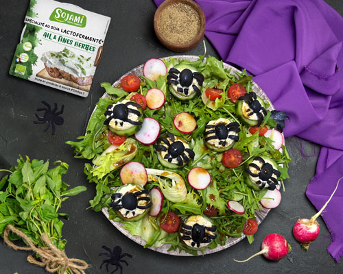 Salade de frayeurs au Sojami à Tartiner Ail et Fines Herbes